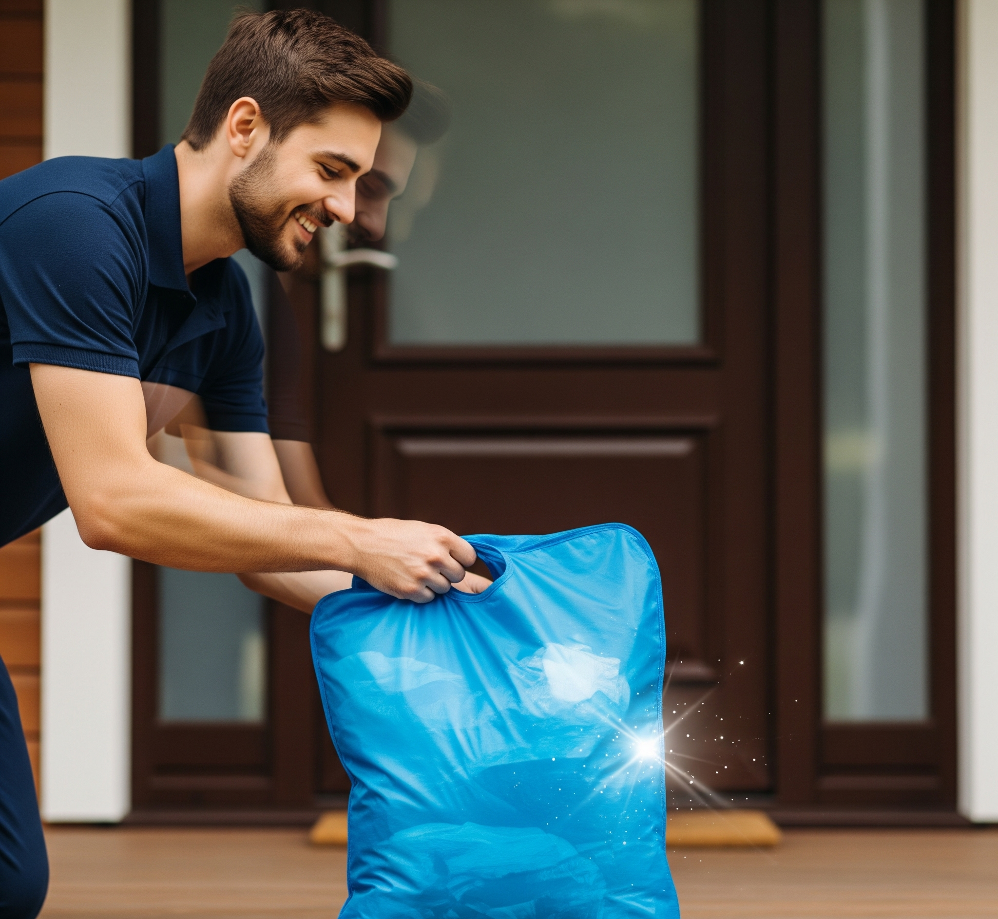 Blue Laundry Bag Drop Off